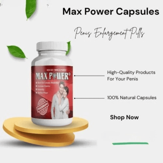 Max Power Capsules for Men – Stamina, Timing & Performance Support Formula